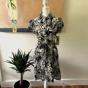 Adorable Black and White Floral Dress Sunny Leigh
